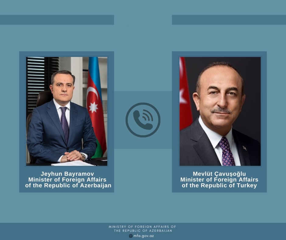Ceyhun Bayramov Çavuşoğlu ilə danışdı   