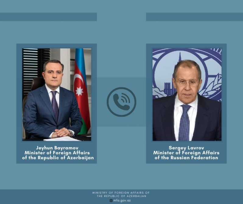 Ceyhun Bayramov Lavrovla danışıqlar apardı