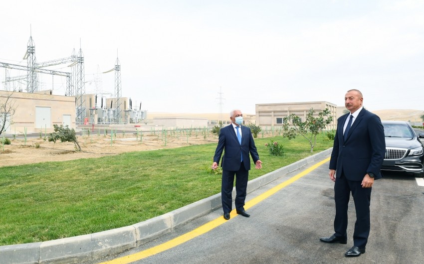 Prezident “Abşeron” yarımstansiyasının açılışında - FOTOLAR
