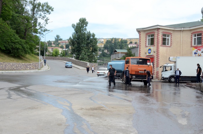 Daşkəsəndə dezinfeksiya işləri aparılıb - FOTO