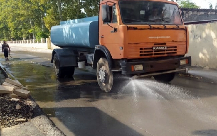 Horadiz şəhəri dərmanlanır