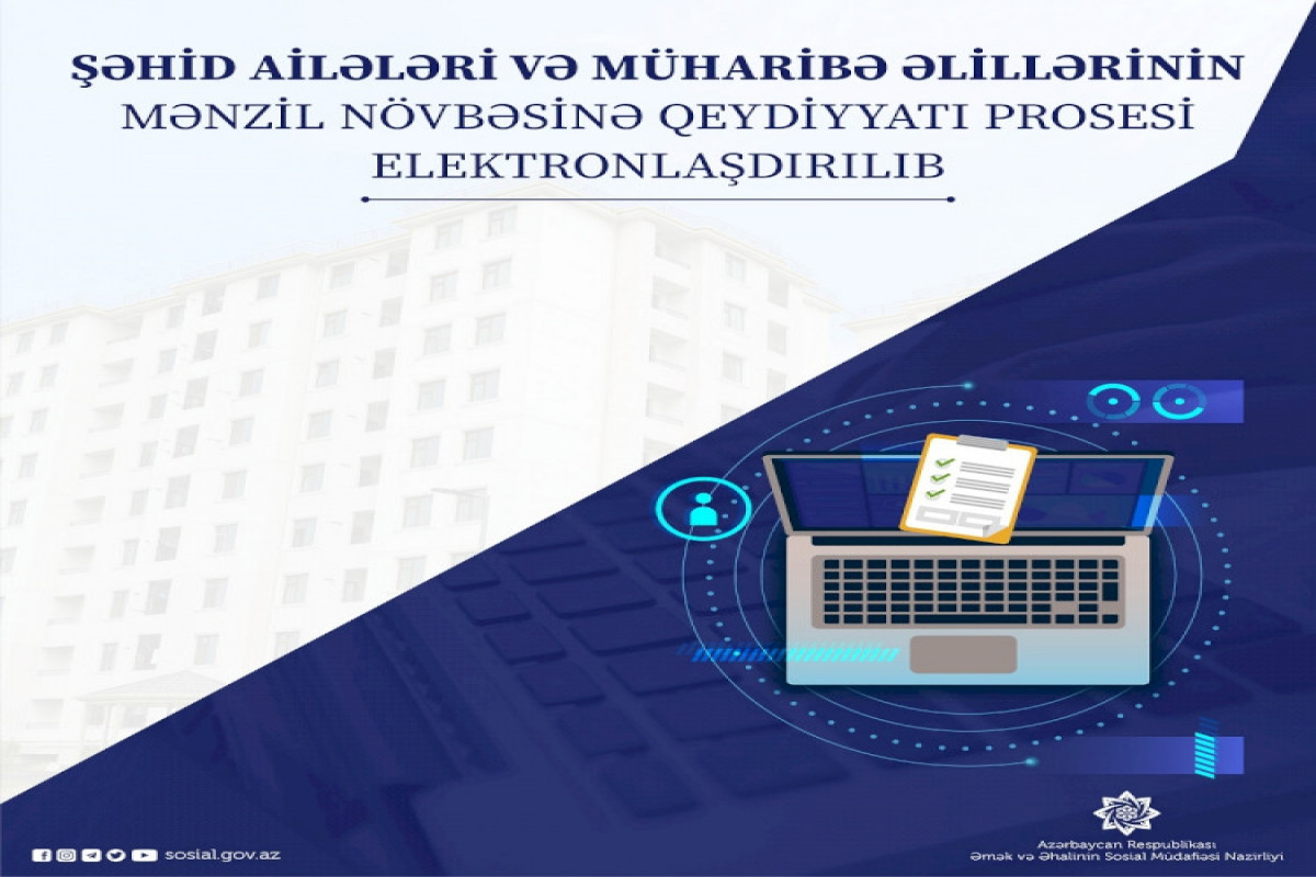 Şəhid ailələrinin mənzil növbəsi ilə bağlı yenilik