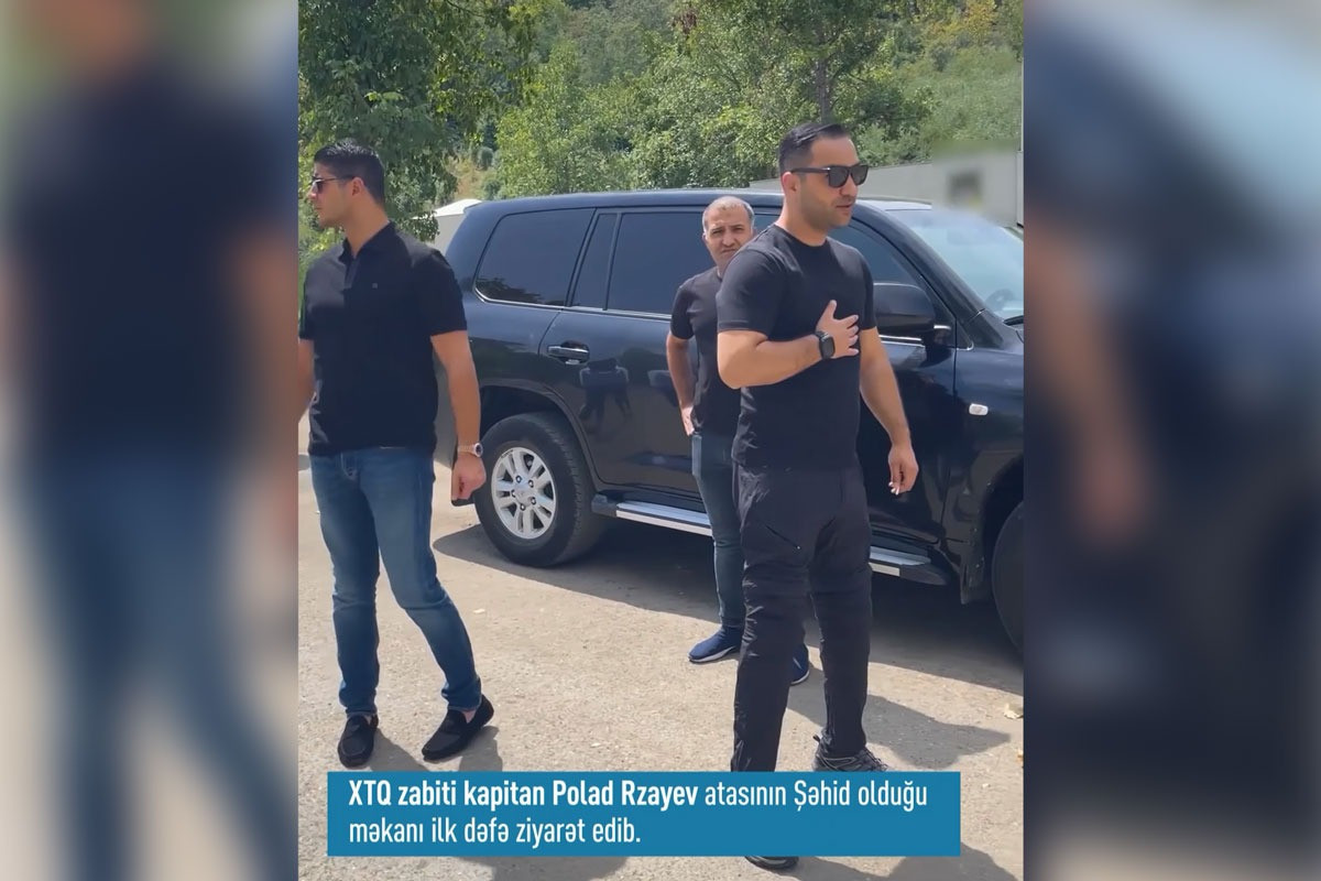 XTQ qazisi Şuşada atasının şəhid olduğu yerə getdi - VİDEO