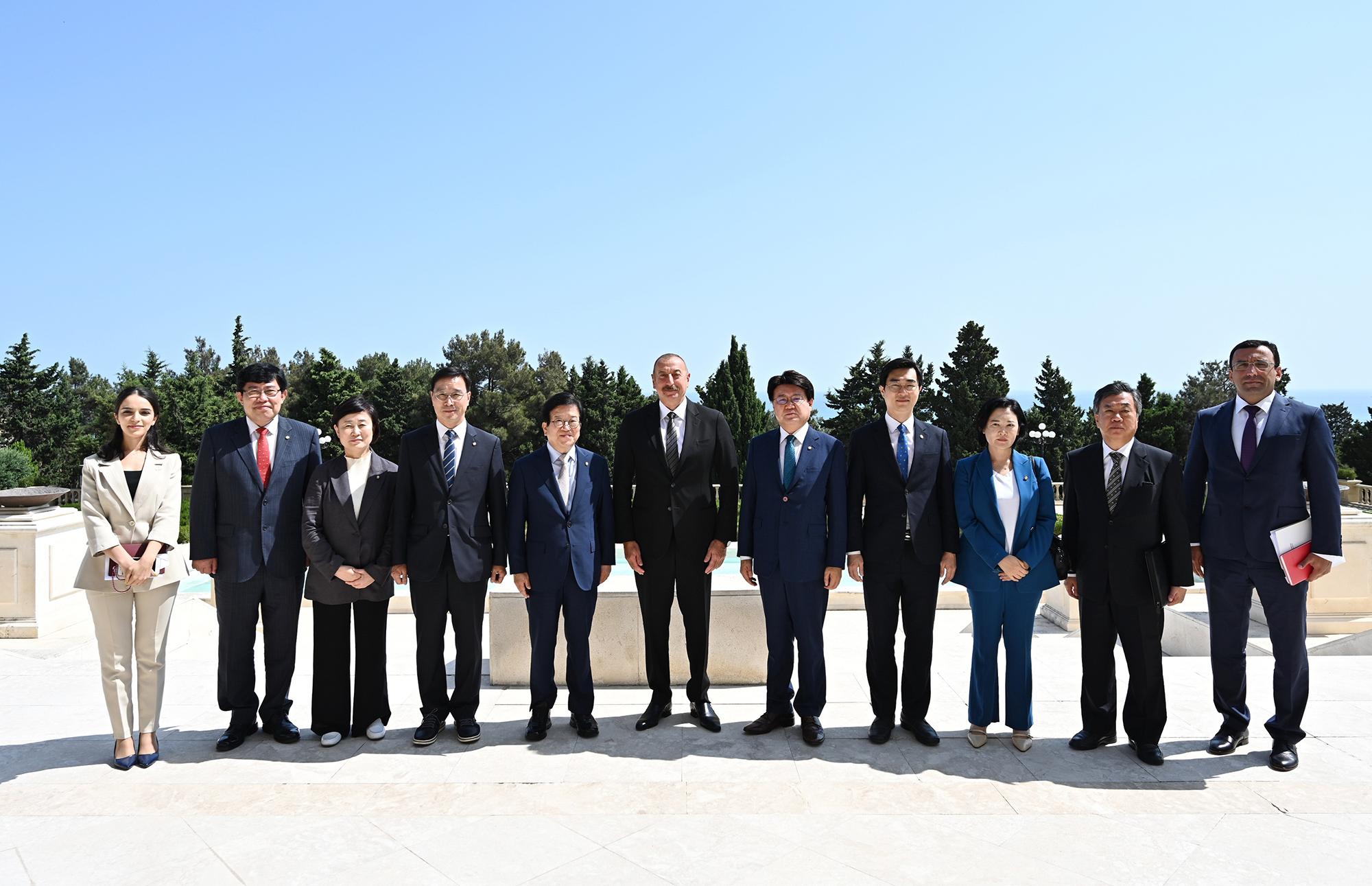 Koreya Milli Assambleyasının sədri Prezidentin qəbulunda - YENİLƏNİB