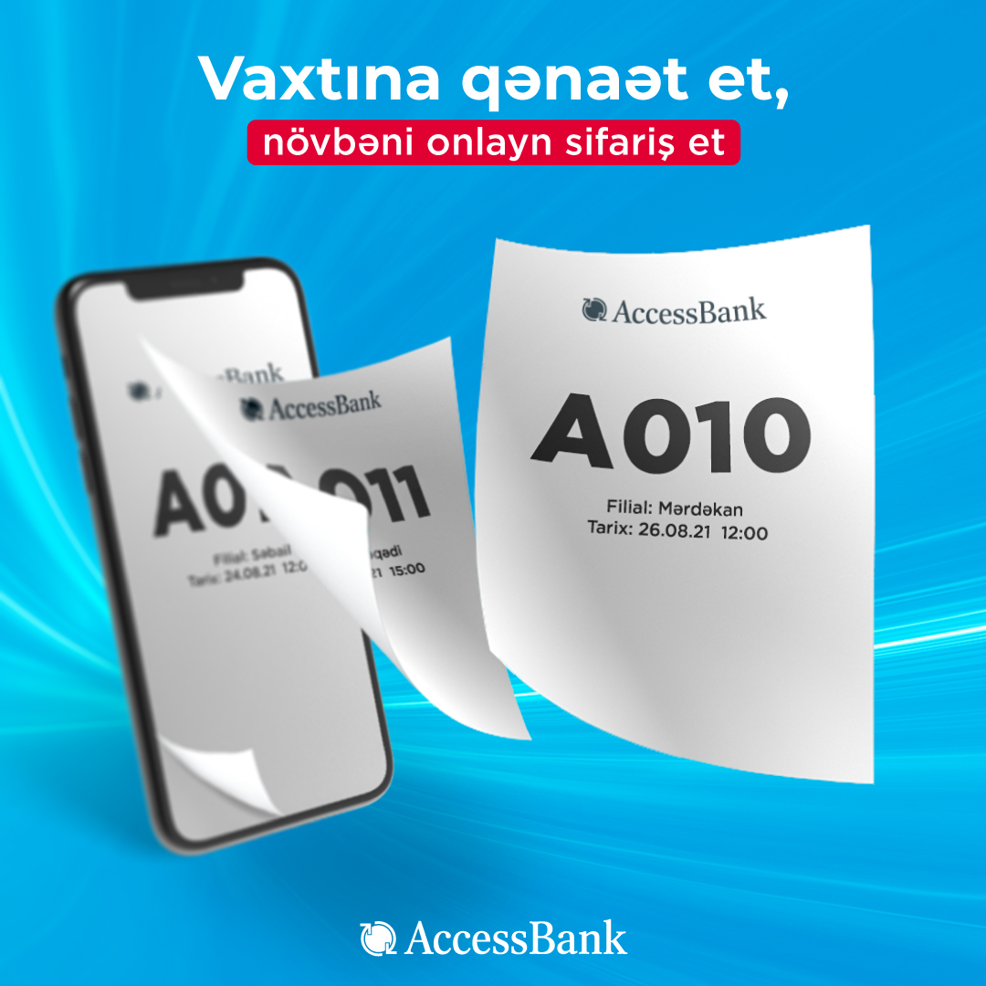 AccessBank-la vaxtına qənaət et!