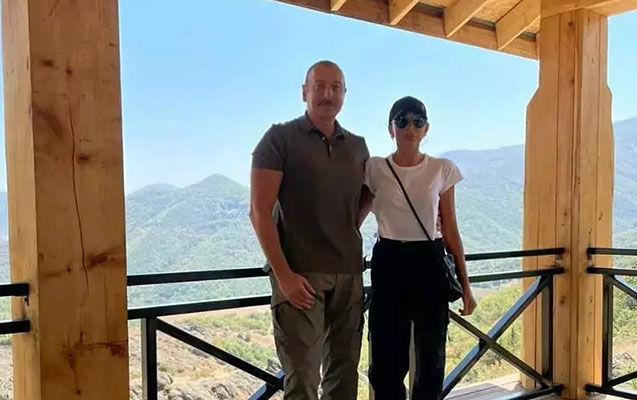 Prezident və xanımı Xocavənddə - FOTO
