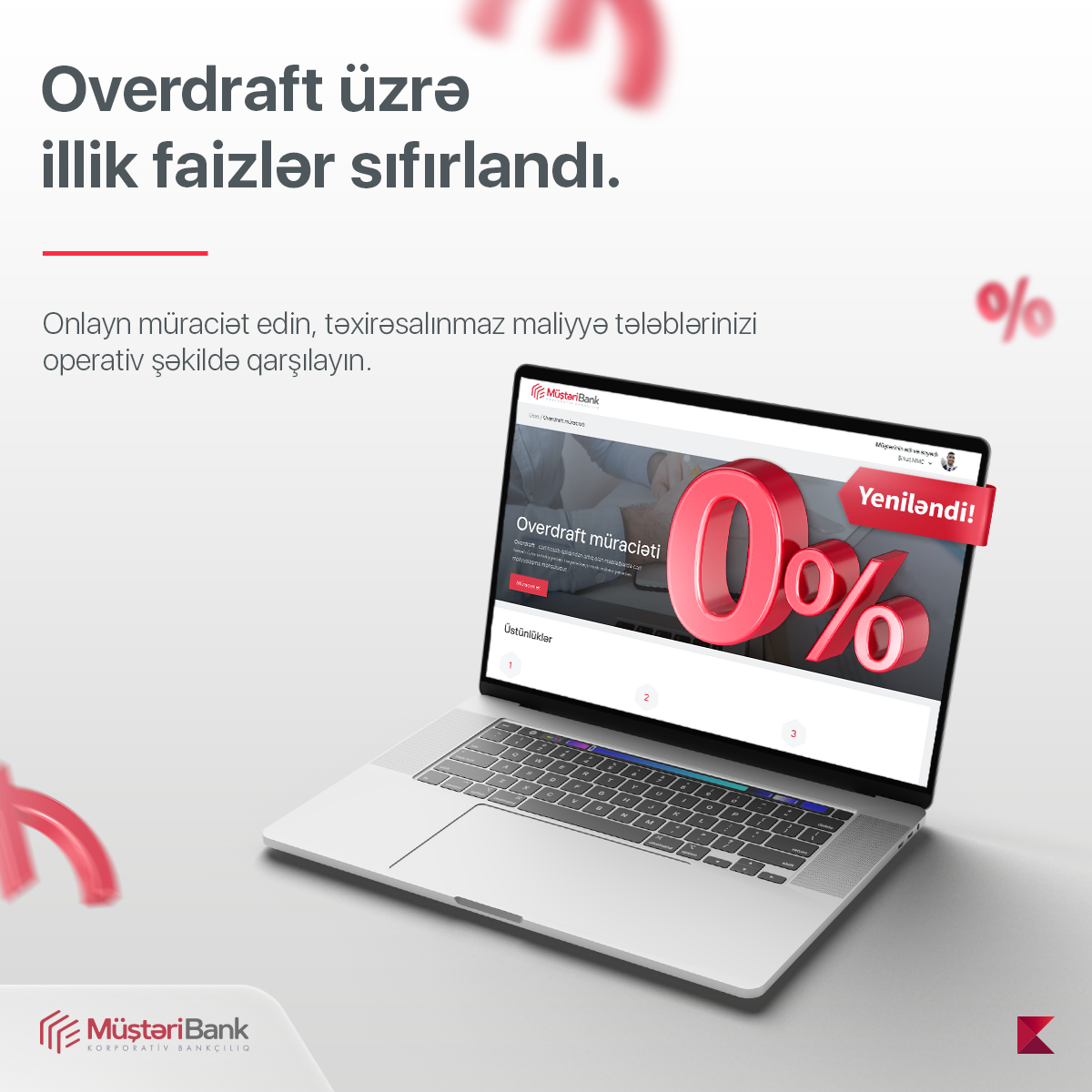 Kapital Bank 0 faizlə overdraft məhsulunu təqdim edir