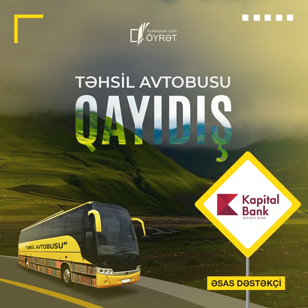 Kapital Bank-ın dəstəyi ilə ənənəvi “Təhsil avtobusu” layihəsi keçirilir