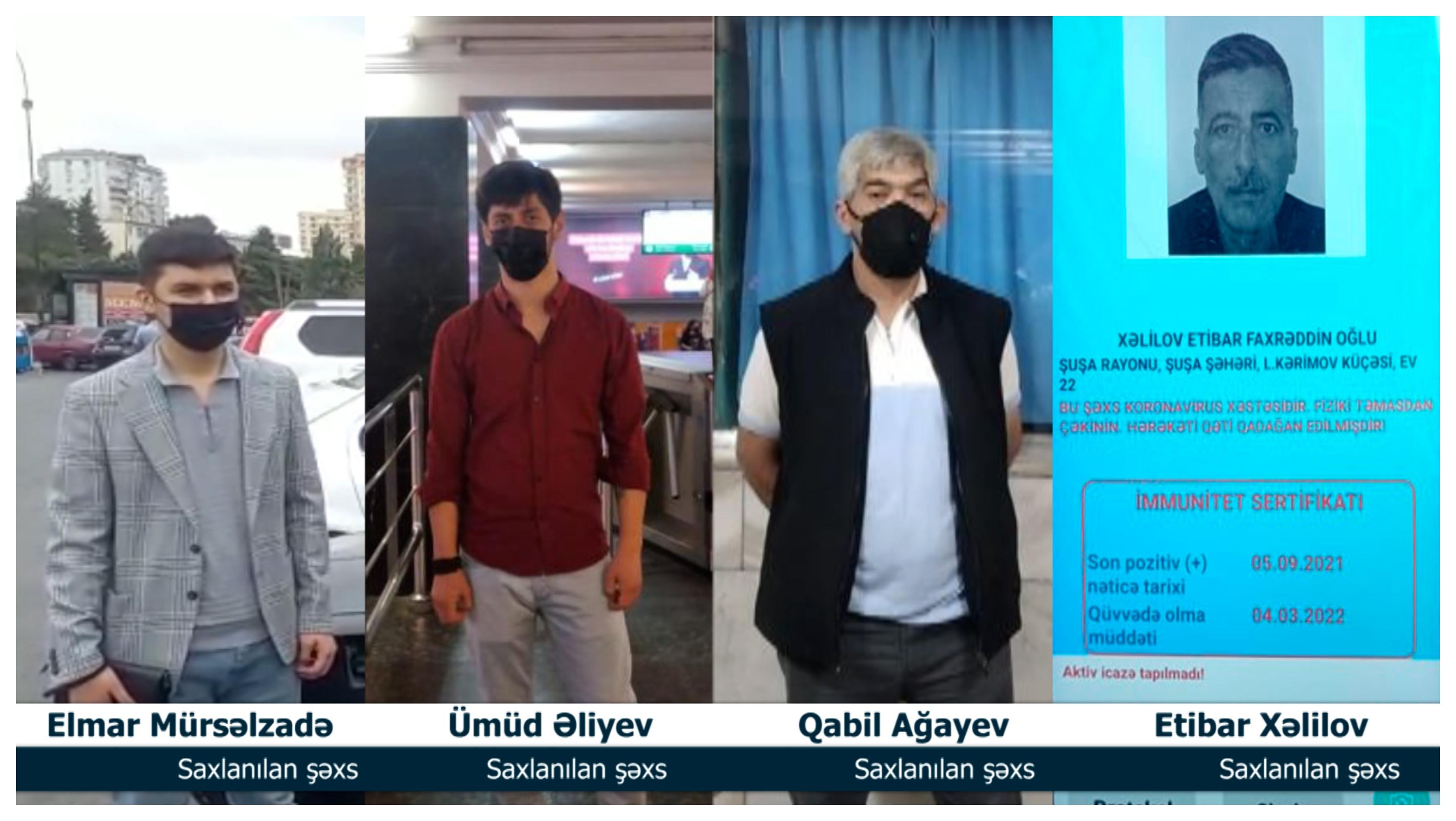 Koronavirus xəstələri metroda saxlanıldı - VİDEO  