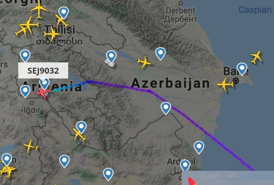 Azərbaycan hava sərhədlərini Ermənistan üçün açıb?