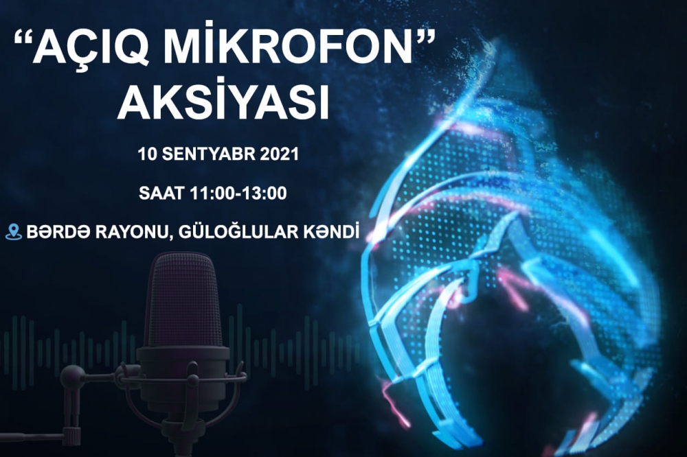 “Açıq mikrofon” aksiyası bu dəfə Bərdədə