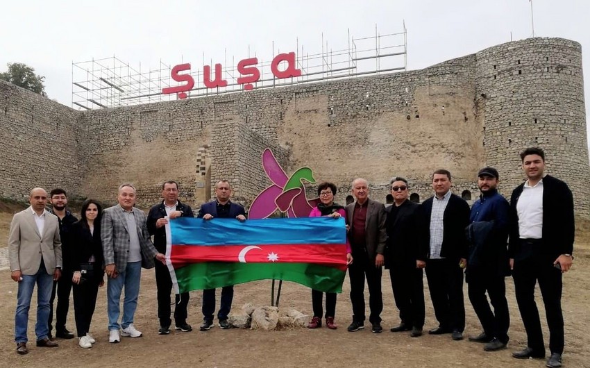  Qazaxıstan deputatları Şuşa və Füzulidə olub - FOTOLAR 