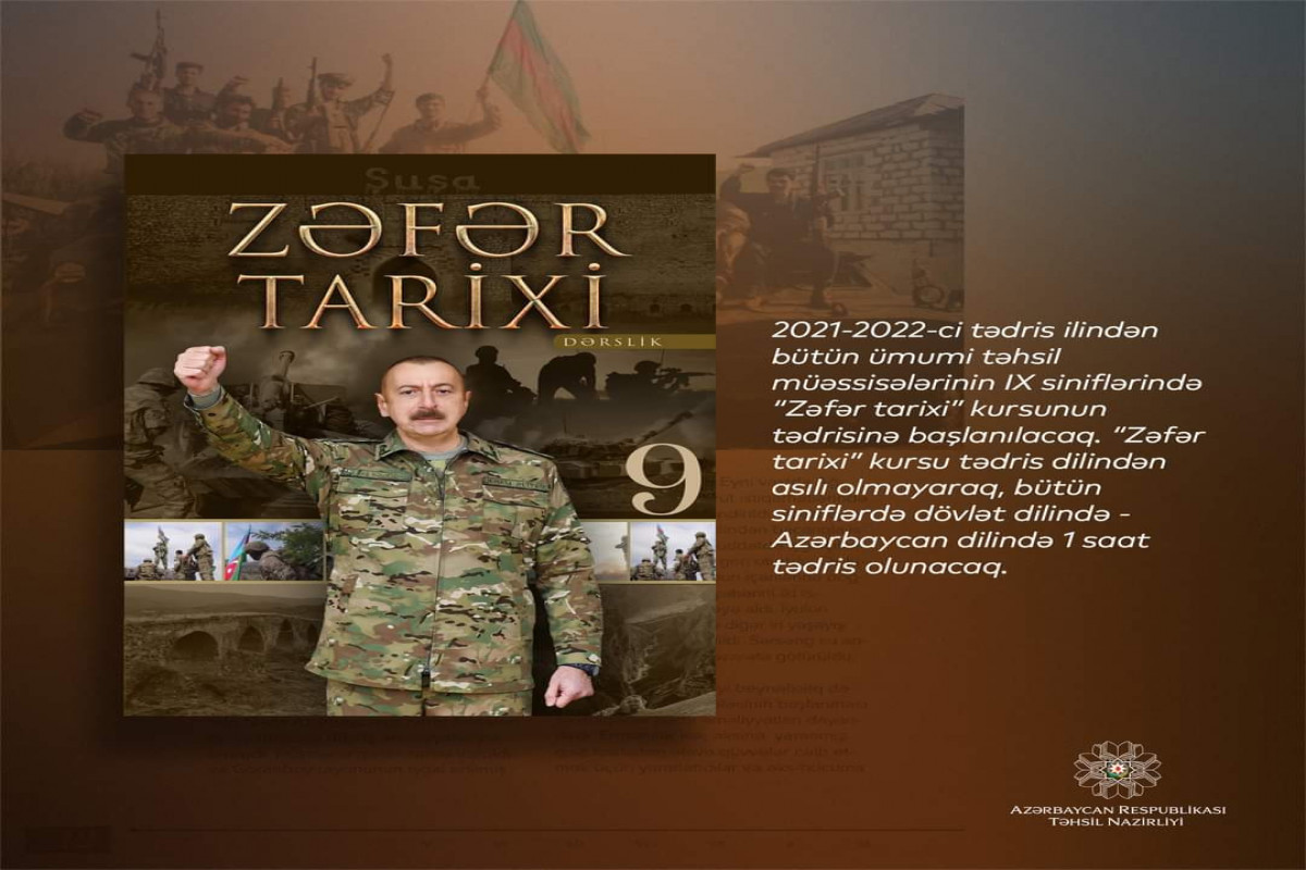 9-cu sinif şagirdlərinə “Zəfər tarixi” tədris ediləcək