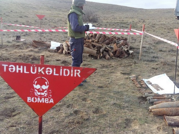Azad olunan ərazilərdə daha 149 mina tapıldı