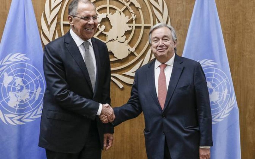 Lavrov BMT-nin Baş katibi ilə görüşüb