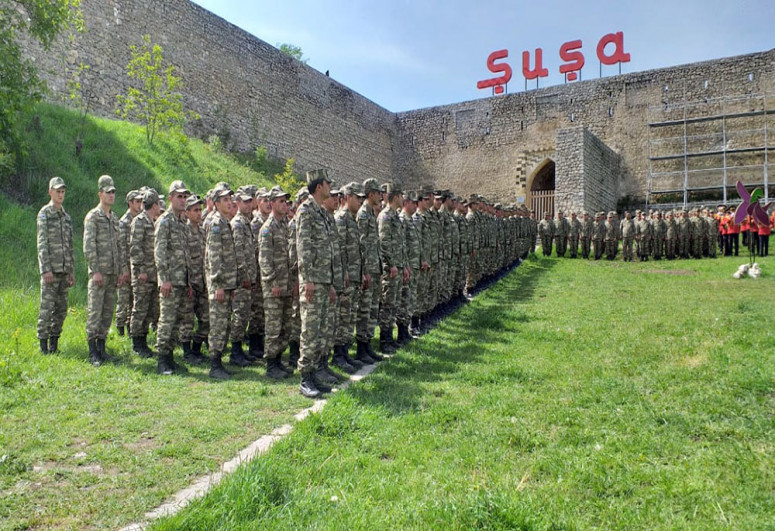 Şuşada hərbi parad-VİDEO