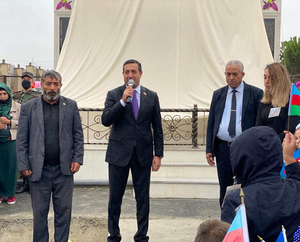 Şəhid bulağının açılışı olub - FOTOLAR