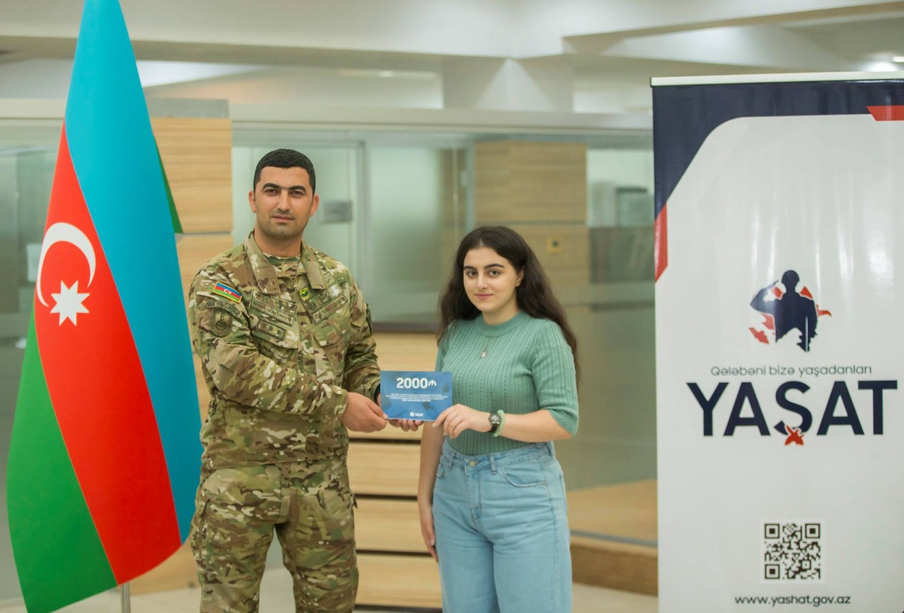 “YAŞAT”dan şəhidlərin tələbə övladlarına 2 min manat MÜKAFAT