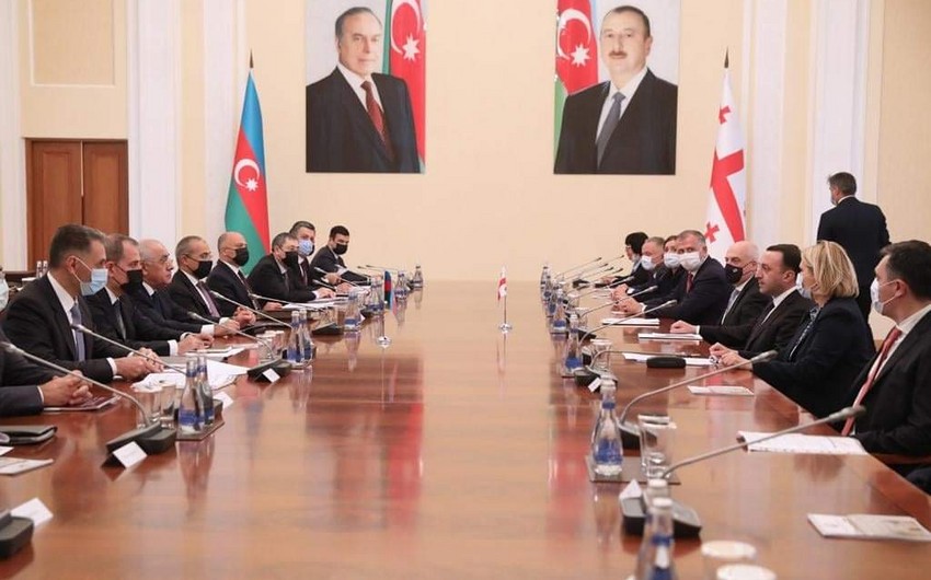 Gürcüstan-Azərbaycan iclasının yekunlarına dair Protokol imzalanıb