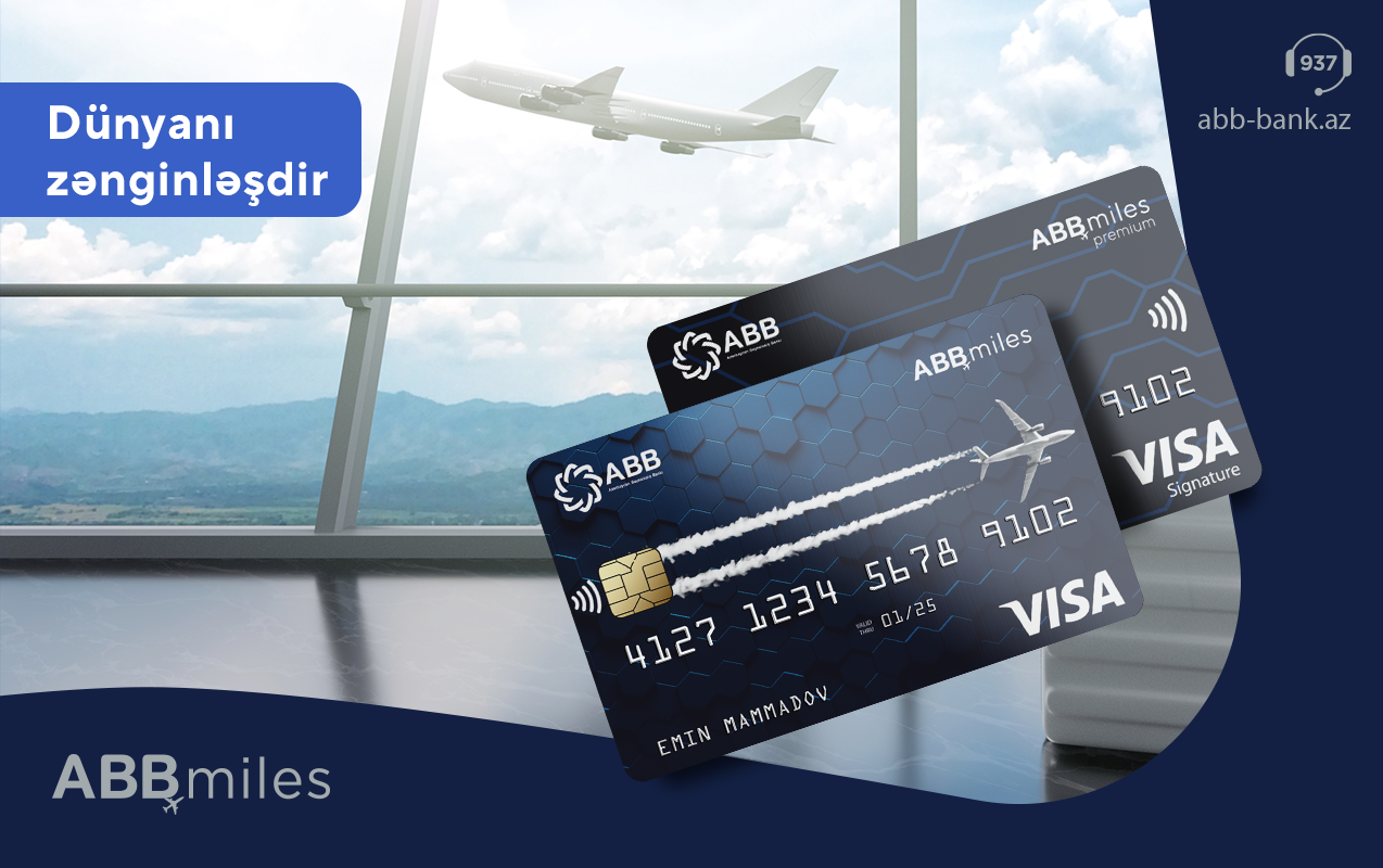 ABB Miles indi Visa kartları ilə