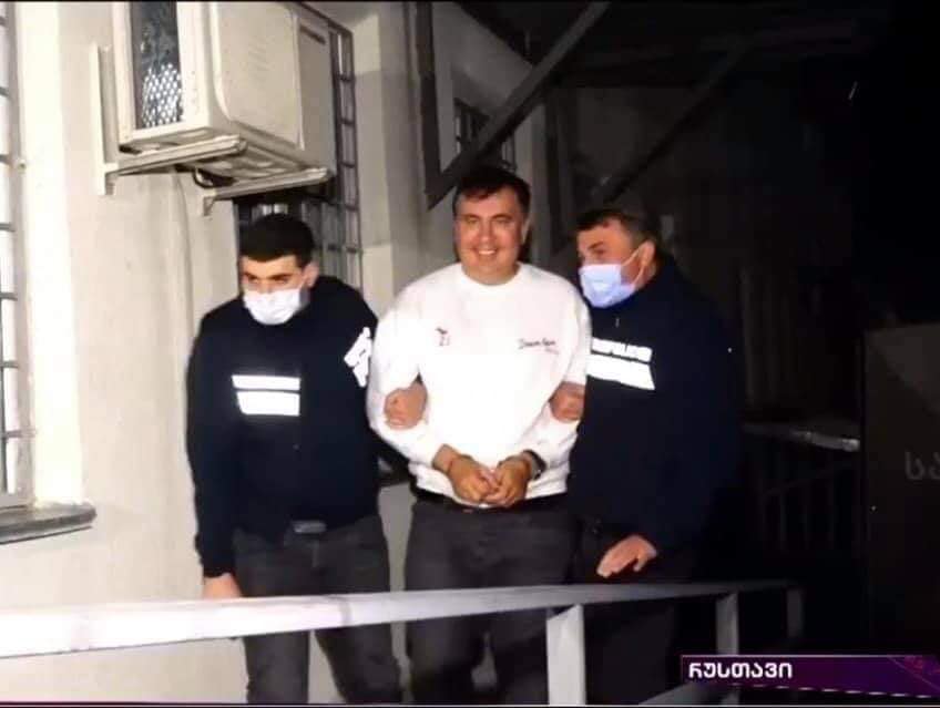 Saakaşvili belə saxlanıldı - VİDEO