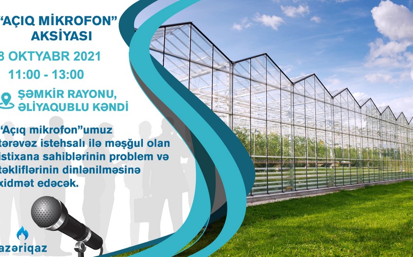 “Azəriqaz”ın “Açıq mikrofon”u Şəmkirdə