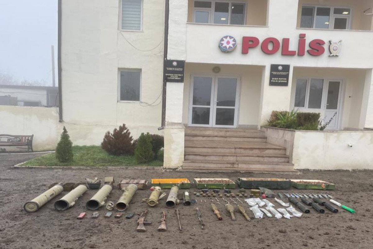 Şuşada silah-sursat aşkarlandı - FOTO