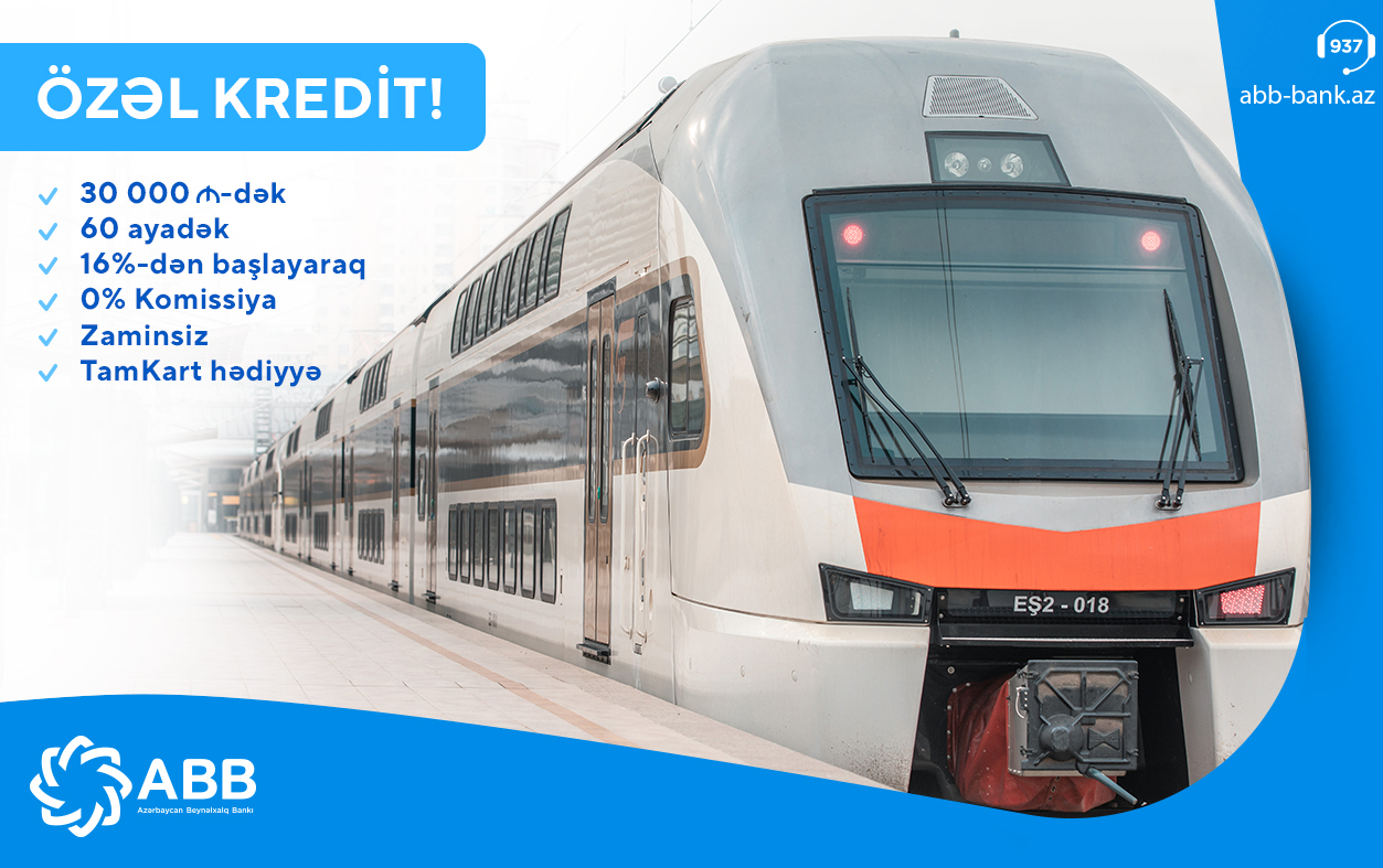 ABB-dən dəmiryolu işçilərinə özəl kredit
