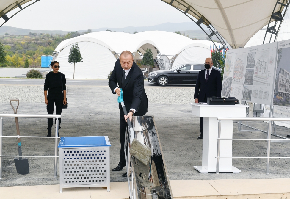 Füzulidə çoxmənzilli yaşayış məhəlləsinin təməli qoyuldu - FOTO
