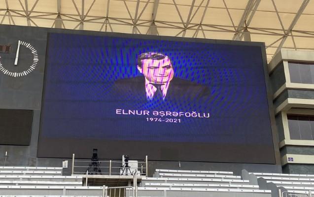 Elnur Əşrəfoğlu “Qarabağ”ın oyunundan əvvəl anıldı