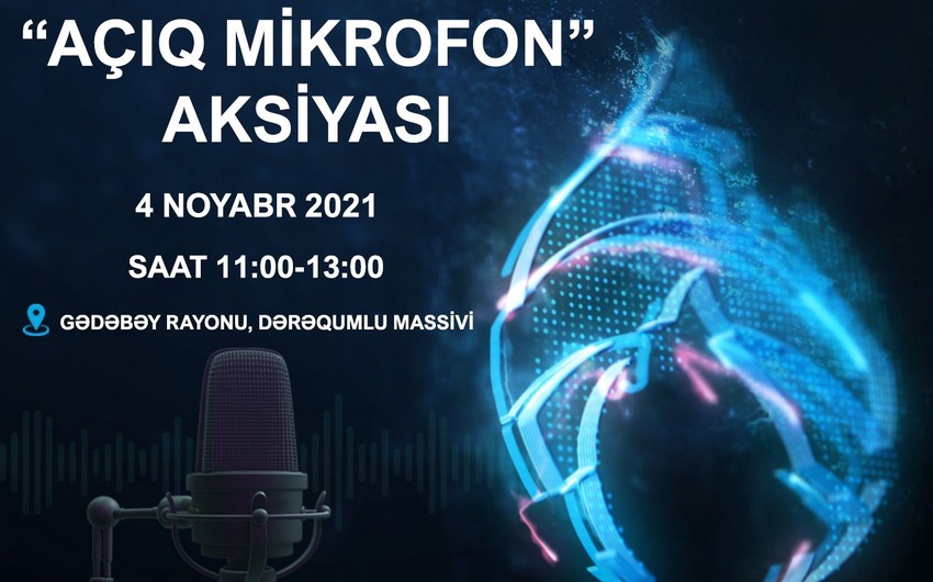 “Açıq mikrofon” Gədəbəydə