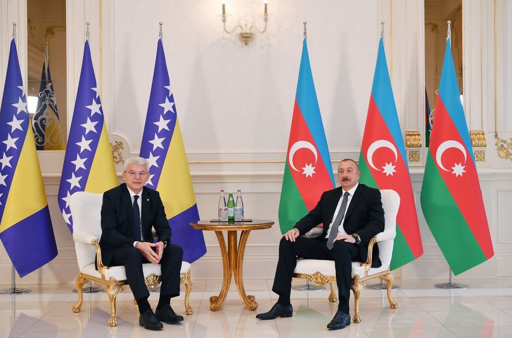 İlham Əliyev Bosniya və Herseqovinanın rəhbəri ilə görüşdü
