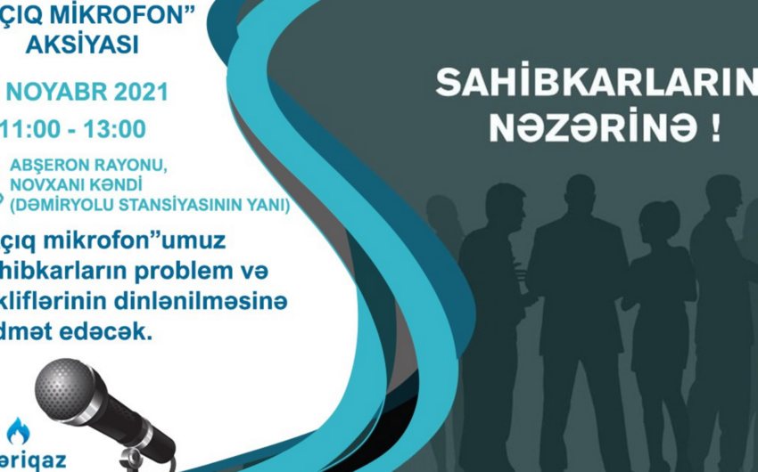 “Azəriqaz” sahibkarların problemlərini dinləyəcək