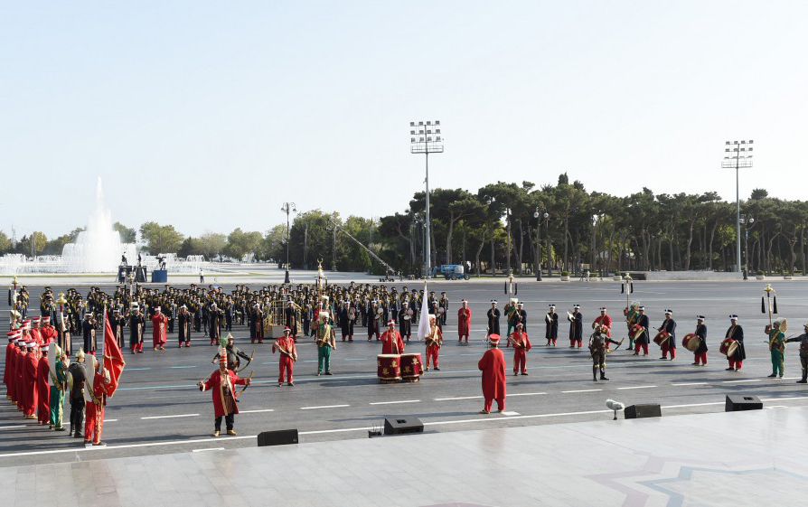 Türkiyənin Mehteran Birliyinin nümayəndələri Bakıdadır
