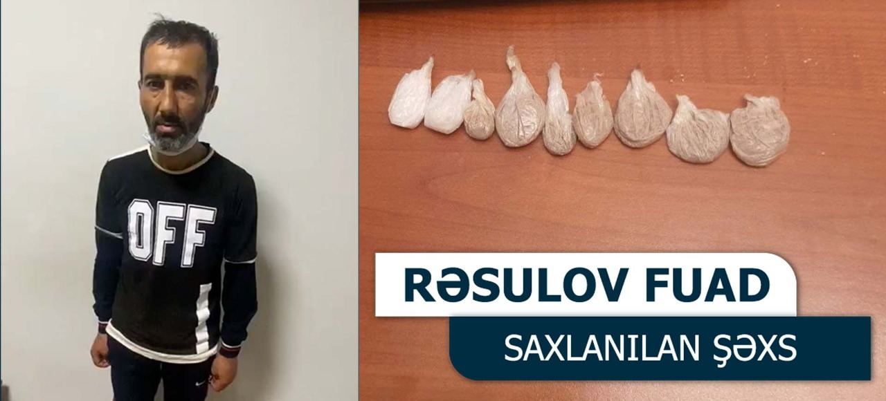 Narkotik satan taksi sürücüsü saxlanıldı