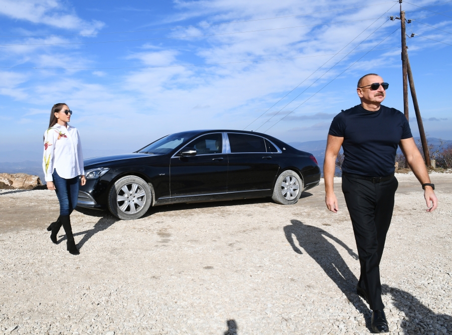 Prezident Şuşa Yayım Stansiyasının əsasını qoydu - FOTO