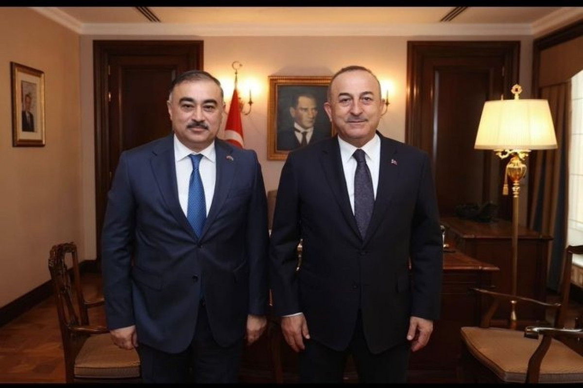 Çavuşoğlu Azərbaycan səfiri ilə görüşdü
