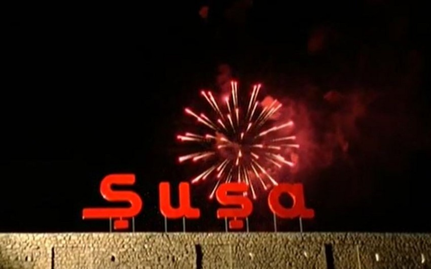 Şuşada atəşfəşanlıq - VİDEO