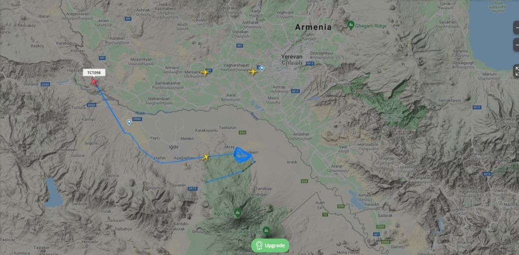 Türkiyə dronu Ermənistanla sərhəddə - FOTO