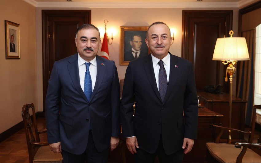 Çavuşoğlu Azərbaycan səfirini qəbul edib