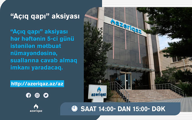 “Azəriqaz” rəhbəri jurnalistlərlə görüşəcək