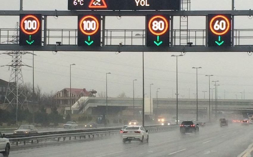 Əsas yollarda sürət həddi endirildi