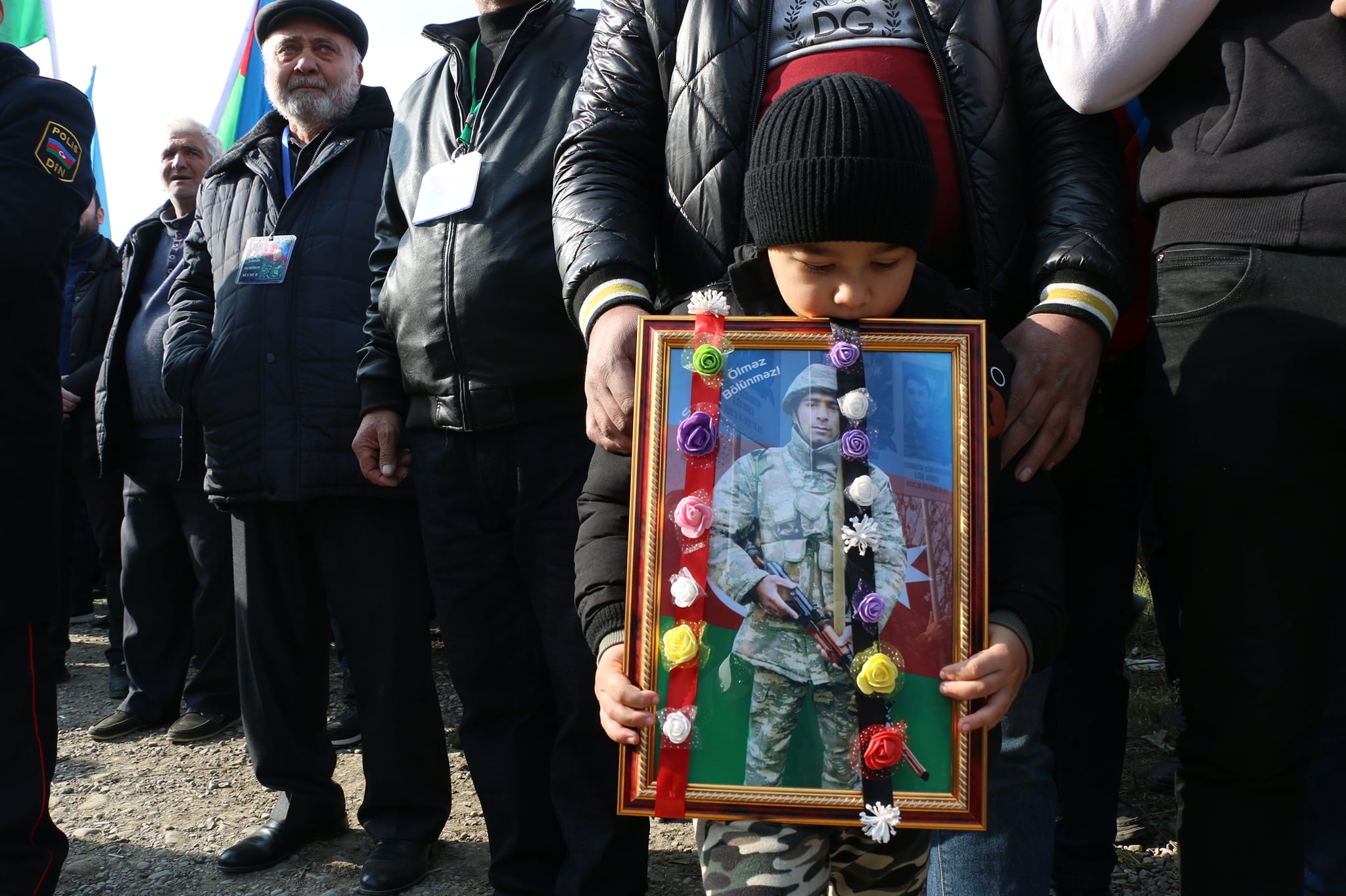 Şəhid Murad Xəlilov son mənzilə yola salındı - FOTOLAR