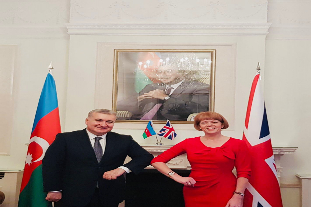Elin Süleymanov britaniyalı nazirlə görüşüb