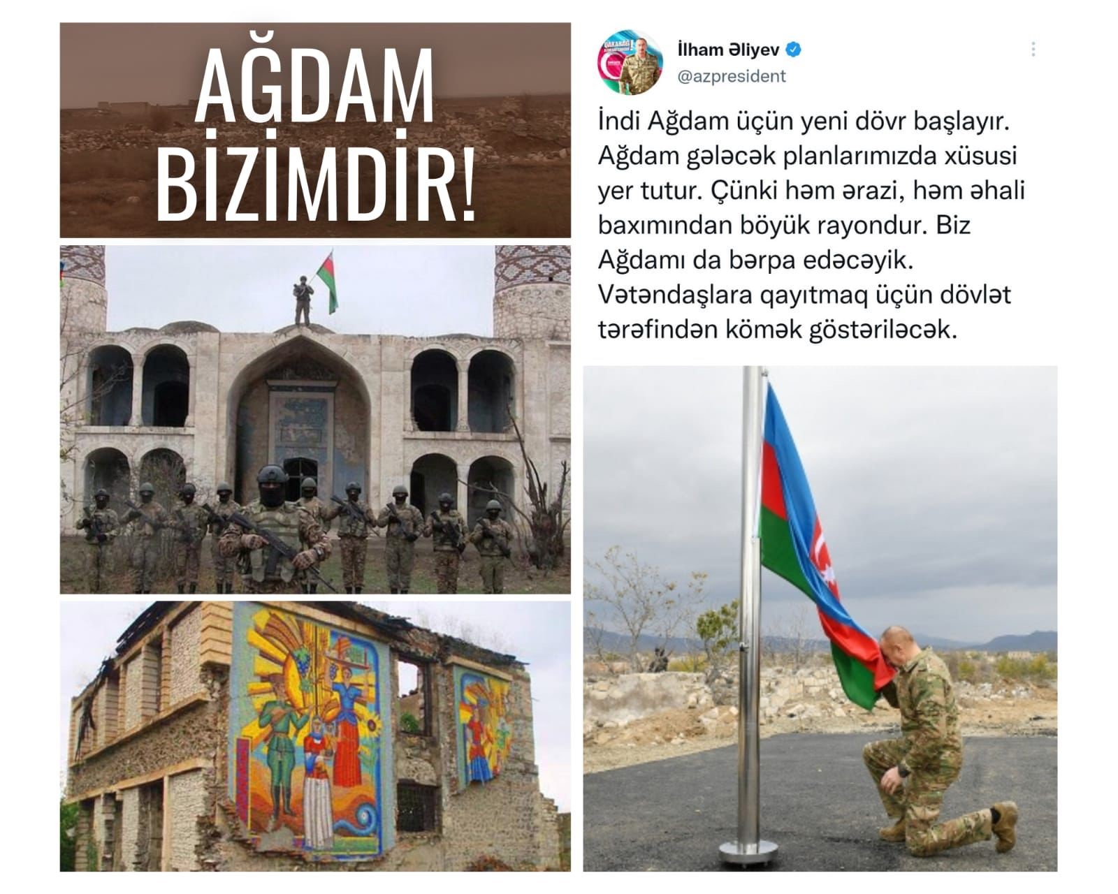 XİN-dən Ağdam PAYLAŞIMI