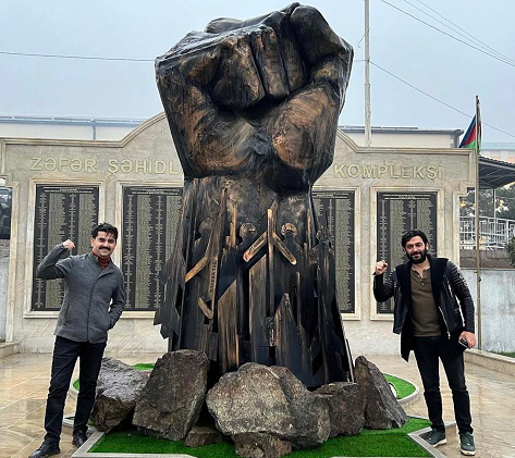 Türkiyəli aktyor Hadrutda - FOTO