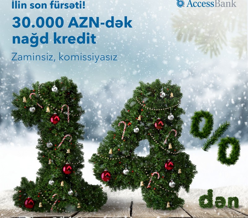AccessBank-dan illik 14%-lə nağd kredit!