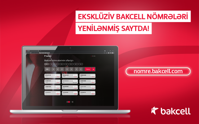 “Bakcell” nömrəsi almaq üçün ən yaxın ünvan 