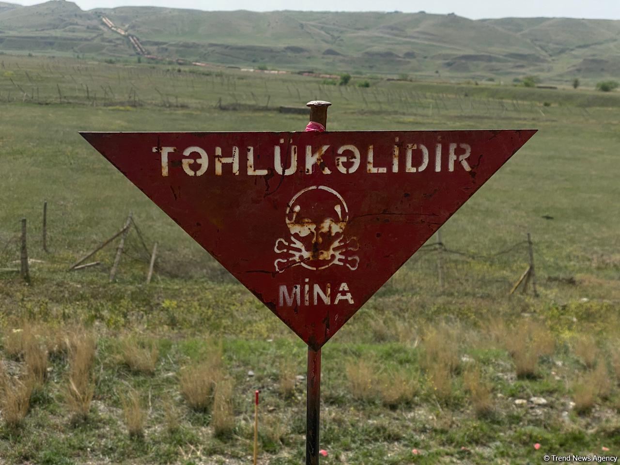 Nazirlik mina təhlükəsi ilə bağlı əhaliyə müraciət etdi