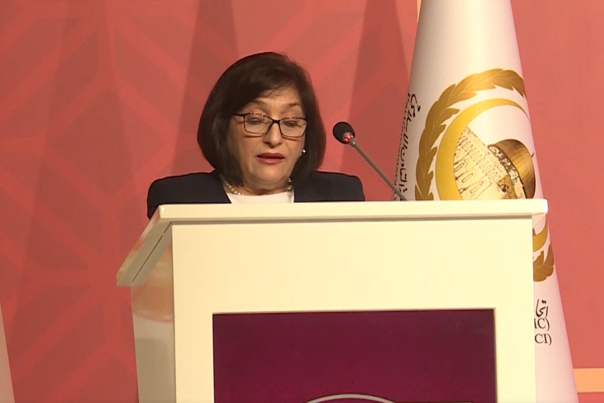 Sahibə Qafarova İƏT Pİ-nin Konfransında çıxış etdi  